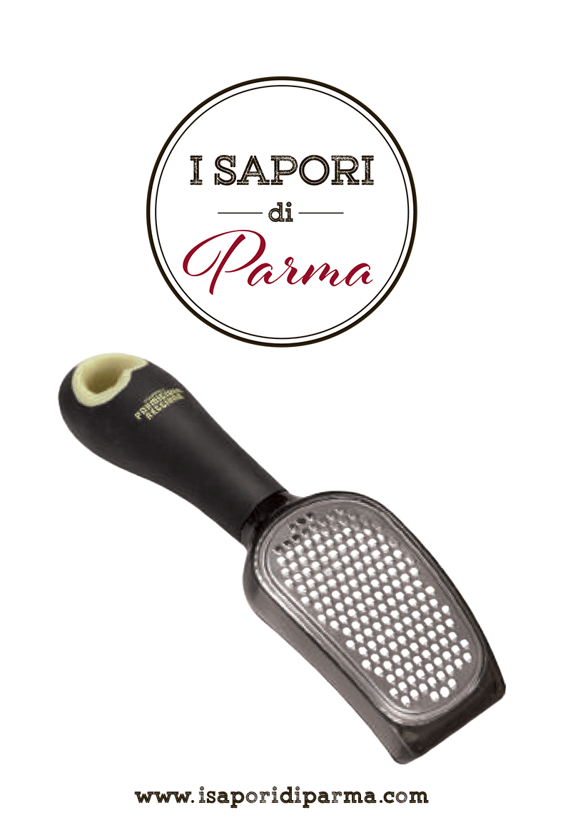magic spoon grater with non-slip handle and Parmigiano Reggiano logo